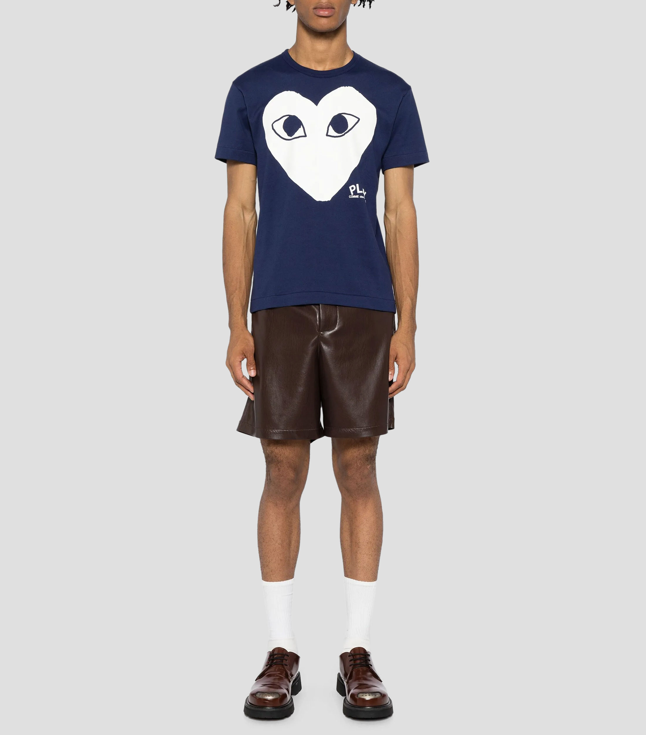 Playera cuello redondo manga corta estampada Hombre